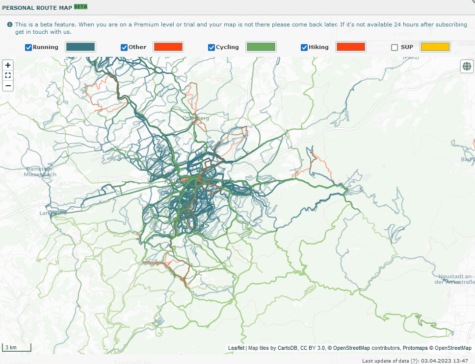 Runalyze - Personal Route Map