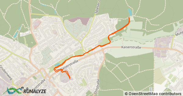 Laufen (Dauerlauf): 00:33:10h – 5,31 km – Wombacherweiher Loop