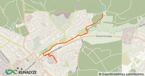 Laufen (Dauerlauf): 00:31:23h – 5,43 km – Wombacherweiher Loop